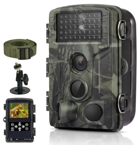 FunKind Wildkamera, 50MP 4K Wildtierkamera mit Bewegungsmelder Nachtsicht, IP65 Wasserdicht, Weitwinkel 120 °, Infrarot-Nachtsichtkamera, Micro-Speicherkarte Nicht