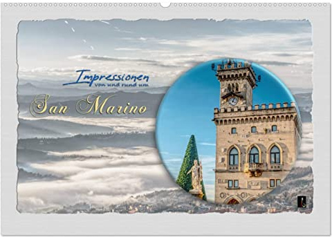 Impressionen - von und rund um San Marino (Wandkalender 2026 DIN A2 quer), CALVENDO Monatskalender: San Marino einmal anders betrachtet (CALVENDO Orte)