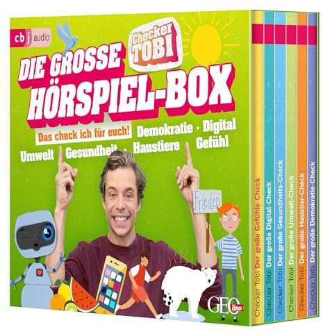 Die große Checker-Tobi-Hörspiel-Box: Der große Gefühle-Check - Der große Digital-Check - Der große Gesundheits-Check - Der große Umwelt-Check - Der große Haustier-Check - Der große Demokratie-Check