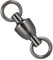 Dr.Fish 20 Stück Angelwirbel Süßwasser Kugellager Wirbel Edelstahl Wirbel Angelausrüstung Heavy Duty Black Nickel Terminal Tackle Barrel Swivels Leader Lures Connector Offshore Größe 0