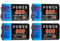 4 batterie ricaricabili 9 V 6F22 6LR61 6KR61 6HR61 Ni-MH 600 mAh