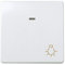 CABLEPELADO Pulsador con grabado luz Simon 27 Play | Con sistema de embornamiento rápido | 27161-65 | Intensidad: 10 A | 250V | Apto para superficie y empotrar | 45x45 mm | Color Blanco | Ancho