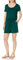 Amazon Essentials Women's Short-Sleeve Scoop Neck Playsuit, Jade Green, XS