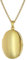 trendor Medaillon mit Halskette für Damen Gold auf Silber 925 75826-50 50 cm