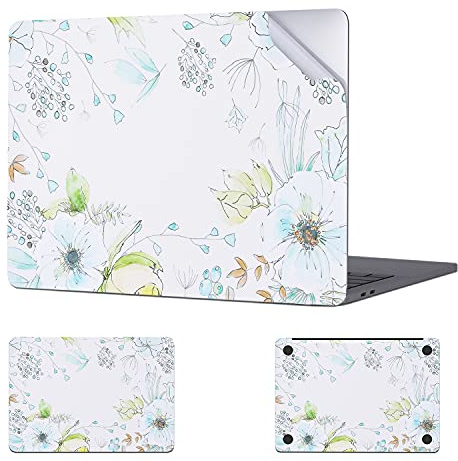 Digi-Tatoo Skin Decal Sticker Wrap Compatible with Apple Macbook Pro 16 inch w/Touch Bar (Model A2141, 2019 Release) - Anti-Scratch, Easy Apply, Full Body Protective Vinyl Skin [Elegant Flower]