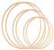 Gukasxi 6 Stück Traumfänger Ringe Set (20cm/25cm/33cm) Holz Bambus Blumenkranz Makramee Ringe Floral Hoop Set Makramee Craft Hoop Ring für Dreamcatcher, Hochzeit Kranz Decor und DIY Handwerk