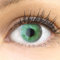 GLAMLENS lentillas de color verdes Valencia Green + contenedor. 1 par (2 piezas) - 90 Días - Sin Graduación - 0.00 dioptrías - blandos - Lentes de contacto verdes verde de hidrogel de silicona