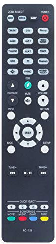 New RC-1228 Replacement Remote fit for Denon Integrated Network AV Receiver AVR-S950H AVR-X3500H AVR-S940H AVR-X2500H AVR-X2600H AVR-X2600H-DAB AVR-X3600H sub RC-1226 RC-1192 RC-1218 RC-1217 RC-1227