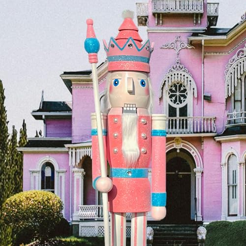CDL 6feet/72inch Tall Life-Size Large/Giant Christmas Wooden Nutcracker King & Soldier Ornament/Doll/figures Events/ShopWindow/Wedding Party/Home & Commercial Decoration(6F-K36)