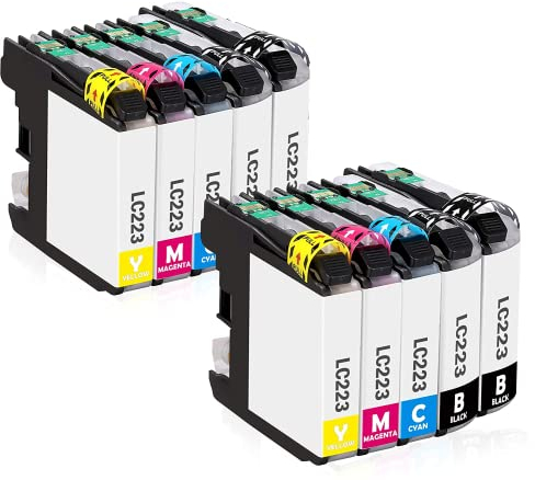 LC223 Druckerpatronen Kompatible für Brother MFC J5320DW J4420DW J4620DW J480DW J5620DW J5720DW J680DW J4625DW J880DW J5625DW DCP J4120DW J562DW (10er-Pack)