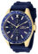 Invicta Aviator 38403 Herren Uhr - Wasserdicht - Analog - Quarzuhrwerk - Edelstahl mit blauen zifferblat - 45mm