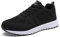 Youecci Damen Fitness Laufschuhe Atmungsaktive laufende Turnschuhe Sportschuhe Schnüren Hallenschuhe Leichtathletikschuhe Running Sneaker Gym Schuhe Schwarz 42 EU