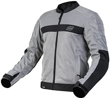 OZONE MOTO Dart Giacca da Moto Uomo | Tessile | Protezioni per Gomiti e Spalle | Elementi Riflettenti | Pannelli in Rete | 4 Tasche
