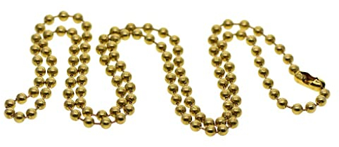 Harilla 1 Strang Messing Perlen Kugelkette, 32inch