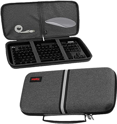Kingshion Hard Storage Travel Case Bag, 80% Keyboard Case Compatible with Logitech G, Razer DeathStalker, Mechanical Gaming Wireless Portable Keyboard and Most 87 Key Wireless Portable Keyboard…