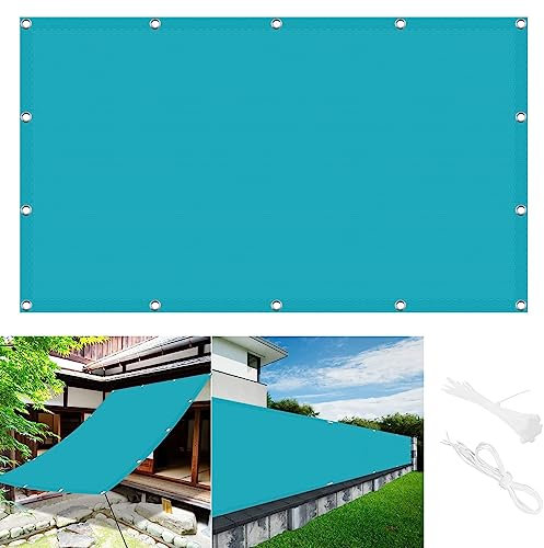 Toldo Vela de Sombra Rectangular 2 x 2.5 m,Rectangular Protector Transpirable Protección, Malla para Sombra de balcón,Toldo Vela Cuadrado, para Patio,Jardín, Terraza, Azul