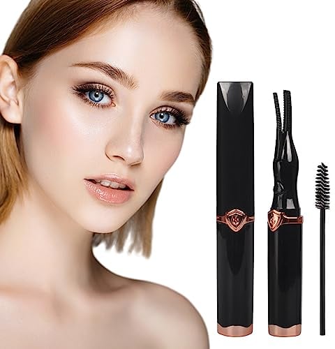 Beheizbare Wimpernzange, Elektrische Wimpernzange, 2-in-1 Wimpernzange, Beheizter Wiederaufladbarer USB Wimpernzange mit 3 Temperaturmodi, Wimpern Make-up-Werkzeug für Frauen