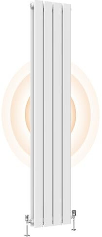 Heilmetz Vertical Radiator White 1600 x 304mm Radiator Column Designer Double Flat Panel Radiators Modern Heater Central Heating Radiator