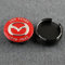 WOAFEY Nabendeckel 4 STÜCKE 56mm für Mazda 2 3 5 6 MX5 MX30 CX3 CX30 CX5 50 7 8 9 RX8 Car Rad Center Hub Cap Auto Styling Felgen Abdeckung Badge Emblem Aufkleber Radnabenkappen,Red