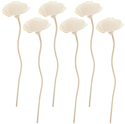 IMIKEYA 6 Stück Aromatherapie-Rattan-Diffusor Schilf Blumen-Rattan-Öl Aroma-Diffusor-Sticks Duft-Diffusor-Sticks Rosen-Diffusor-Sticks Inis-Diffusoren Zum Ersetzen Von Trockenblumen
