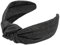 axy Haarreif mit Knoten aus Jeansstoff - Wunderschön Damen Stirnband Haarschmuck Haarreifen HR35J (Schwarz)