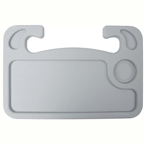 JCAKES Auto Lenkrad Schreibtisch für BM-W X7 G07, Tragbarer Lenkradtisch Multifunktionale Getränke Becherhalter Esstisch Computer Tablett Tisch,B/Grey