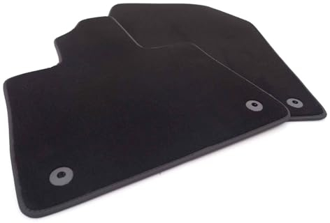 Fußmatten passend für VW T7 (ab 2021) Multivan Bus Velours Matten Autoteppich Automatten Schwarz 2-teilig Vorn