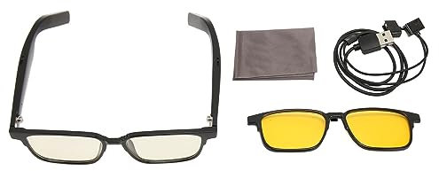 Smart Glasses, Wireless Bluetooth Glasses with Speaker and Mic Touch Audio Glasses Voice Control Polarized Sunglass for Men and Women(Night Vision Lenses)