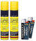 Pack 2 Botellas de GAS CLIPPER AZUL 300 ML para Recargar Mecheros y Sopletes de Cocina + 2 MECHEROS BIC SMOKER'S DE REGALO