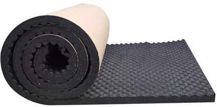 Baketron Akustikschaumstoff Selbstklebend,Eierkiste Schallschutzmatte,Akustik Schall Dämmung Schutz,Schalldämmung Akustikpaneele für Aufnahmestudio Büro,Tonstudio,Haus 200 x 50 x 2cm