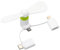 Ventilatori USB, Ventole per Telefoni, 1 PCS Mini Ventilatore Per Cellulare, Mini Ventilatore Portatile 3 in 1 USB per Casa, per Telefoni Android/Tipo C (Bianco)