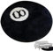 8 Ball Teppich, 8 Ball Teppich, 100 cm runder Teppich schwarzer acht Ballteppich nicht rutschflocken Fläche Teppich weicher Verschwinden 8ball Teppich Teppich für Schlafzimmer Wohnzimmer Dekor 8 Ba