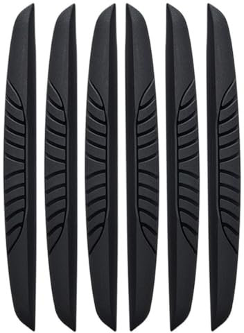 6 protections de seuil de porte voiture qualité supérieure,Voiture Bandes Anti Collision,Protection Bord Tole,Protection Bord D'automobile Rétroviseur,Anti-Collision,pour Tous Les Véhicules,Noir