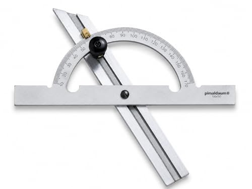 Rapporteur d'angle professionnel 10-170° avec règle métal 100 * 150 mm