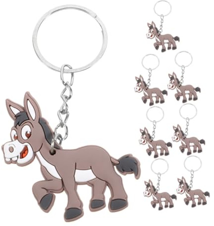 TOYANDONA Esel Schlüsselanhänger Niedlicher Cartoon Taschenanhänger Für Schlüssel Rucksäcke Und Geschenke Tragbarer Charms Anhänger 8.50X4.50X0.20Cm