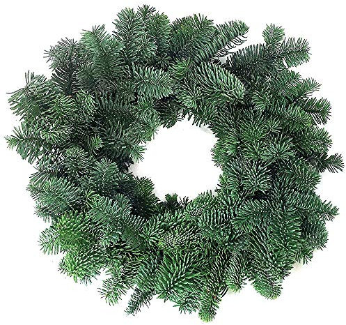 Gardeners Dream Echter Tannen Türkranz-Weihnachtskranz (30 cm) - Edel-Tanne Adventskranz zum Selber Dekorieren - Ideale Kranz Deko, Weihnachtskranz Haustür Deko, Fensterkranz & Christmas Wreath