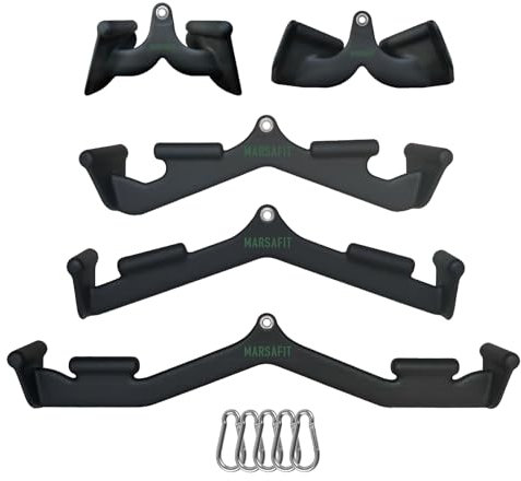 Generisch LAT Pulldown Attachments, Wide Grip LAT Pull Down Bar, T Bar, Row Attachment, V Bar Tricep Bar, Strength Training Back Bar for Home Gym Exercise Cable Machine (LDBAR09)