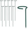 Relaxdays Tuteur à tomates, métallique, Grand Lot de 10, Design Pratique, Longueur : 60 cm, Vert foncé