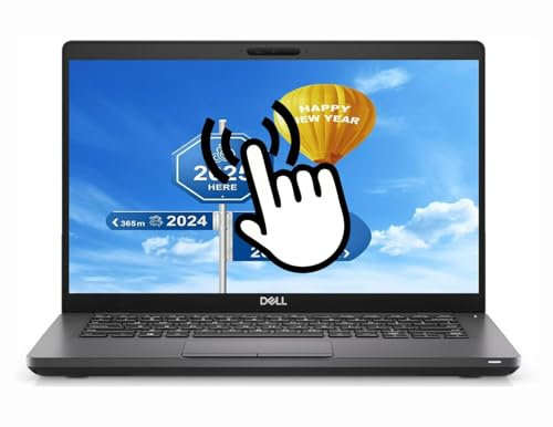 Dell Latitude 5400 Notebook mit Touchscreen, 35,6 cm (14 Zoll), Intel Core i5-8365U, 16 GB DDR4-RAM, 512 GB SSD, CAM, amerikanische Tastatur, Windows 10 Pro (Generalüberholt)
