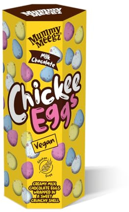 Mummy Meegz Chickee Eggs Gift Tubes (170g Each) - Vegan Chocolate Eggs (Single Tube)