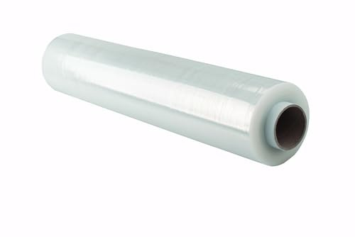 OFFICE PRODUCTS Stretchfolie Transparent folie 1 Rolle/Handstretchfolie / 243m - 50cm / 2,5kg netto 23my Hand Umzugfolie/Stretchfolienrolle/Wickelfolie Packfolie und Umzug/Verpackungsfolie