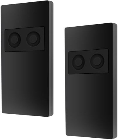 2PCS Telecomando Cancello 433,92MHz, Universale Telecomando Cancello 2 Canali per cam433 Compatibile con Top 432EE, 432EV, 432NA, 432A, 432M, 432S, T432, Nero