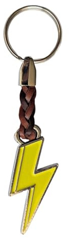 Claro Schmuck Schlüssel-Anhänger ANKr-26 Schlüsselring aus Metall Stärke 2 mm, Band aus Kunstleder, Gesamtlänge ca. 9cm-11cm