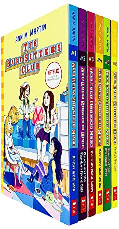 The Babysitters Club Books 1 - 6 Collection Set by Ann M. Martin (Kristy's Great Idea, Claudia and the Phantom Phone Calls, The Truth About Stacey, Mary Anne Saves the Day & More)