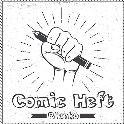 Blanko Comic Heft: 116 Seiten: leere Comic Raster zum selbst zeichnen