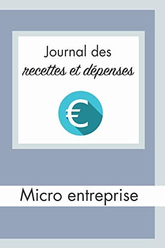 Journal des Recettes et Dépenses Micro Entreprise: Cahier format 15,2 x 22,9 cm - 100 pages | Registre de comptabilité simple