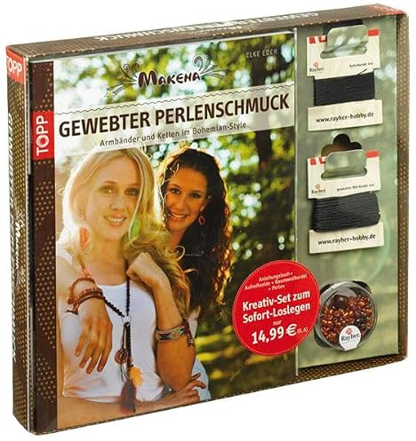 Kreativ-Set Perlenschmuck. Makena. Gewebter Perlenschmuck: Buch mit Aufreihseide, Kordel und Perlen (Buch plus Material)