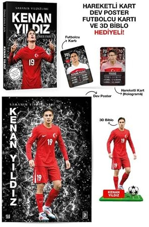 Kenan Yıldız - Sahanın Yıldızları - 3D Biblo - Hareketli Kart - Dev Poster - Futbolcu Kartı Hediyeli!