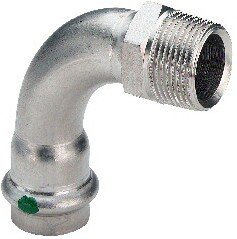 'Viega 2314 – Kurve 90 Grad Sanpress 2314 Durchmesser 22 x 3/4 Edelstahl