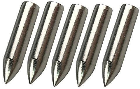 SHARROW 24 Piezas 6mm Caza al Arco Practica Las Puntas de Flecha Punto de Destino (Plata)